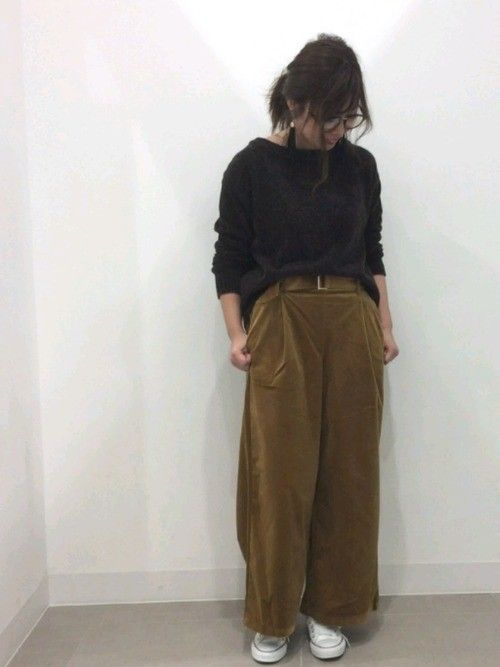 この秋大注目！GUの【ベロア】【コーデュロイ】アイテム