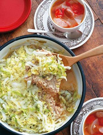 小林まさみさんの「白菜とひき肉の重ね蒸し」