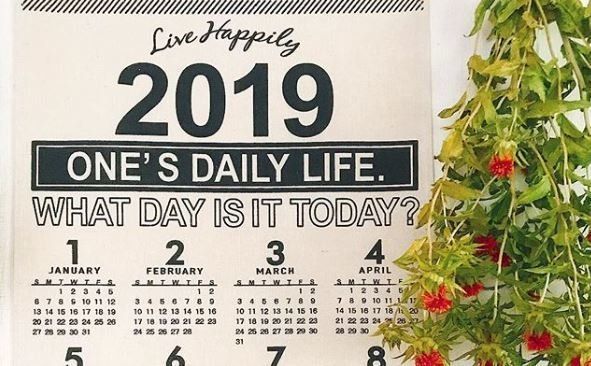 セリアのカレンダーはシンプルでインテリアにもなじむ！