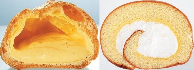 あなたの知らない「シュークリーム＆ロールケーキ」の断面図を大公開！