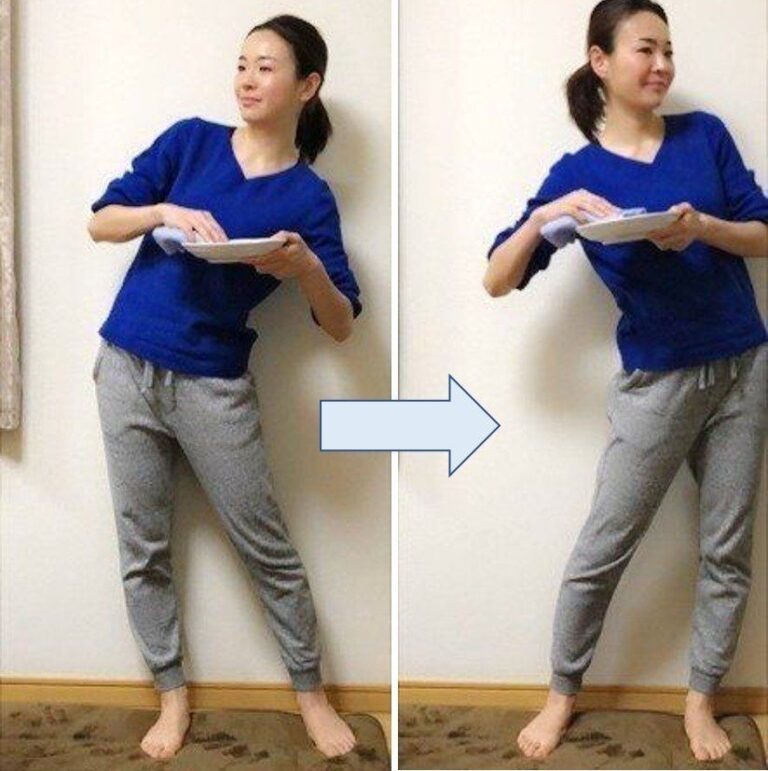 家事の合間に下腹を凹ます簡単１分エクササイズ