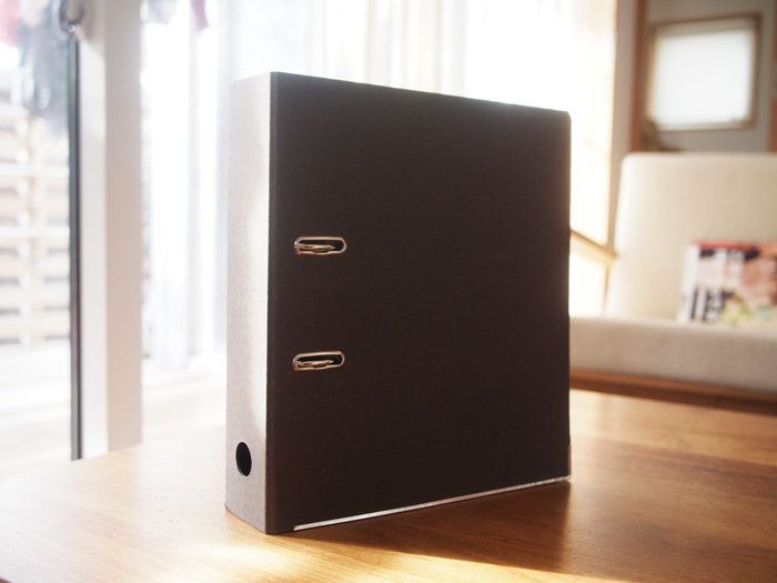 説明書管理どうしてる？無印良品の再生紙２穴ファイル・アーチ式で解決！