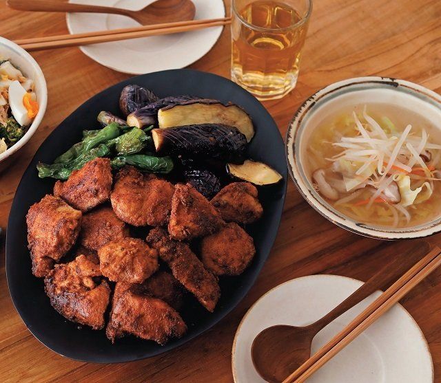 ダイエット中も揚げ物OK！「鶏胸からあげ」の糖質オフ献立