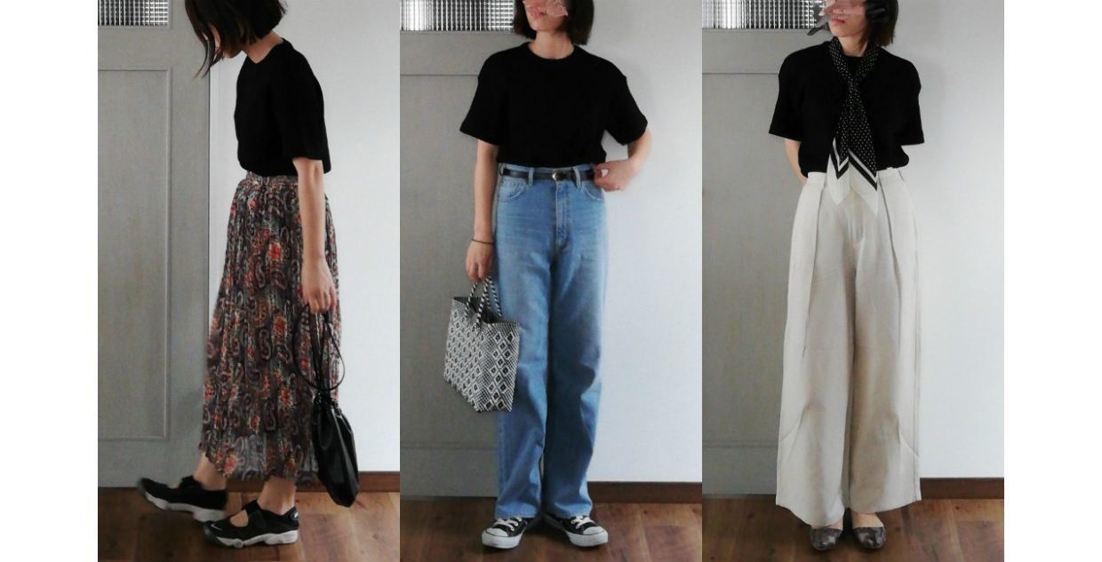 GUで爆売れ中の990円「ワッフルＴ」」でマンネリコーデ回避！大人の着回し教えます