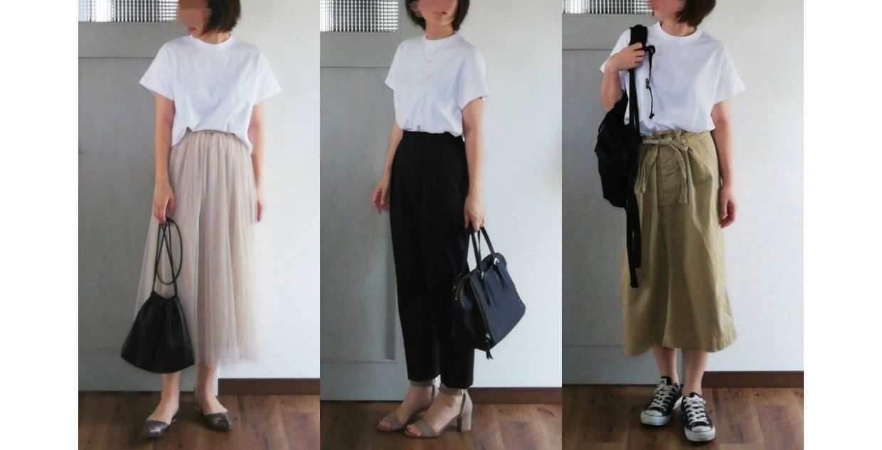 まだ持ってないの！？万能すぎる着回し力が魅力のGU「990円スムースT」40代コーデをご紹介