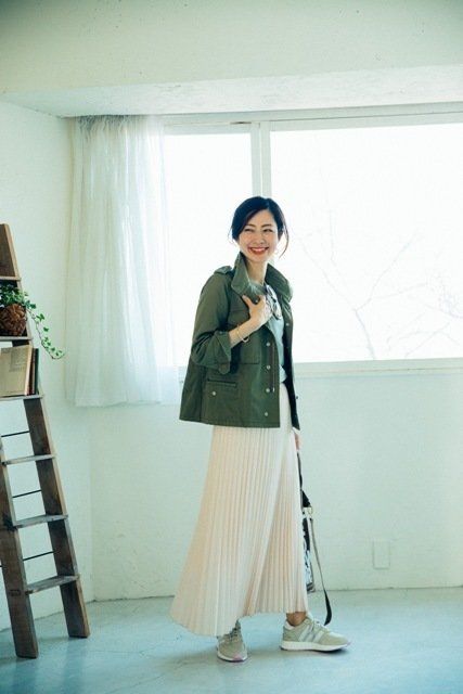 40代からの着こなし術！フレアースカートはこう着る