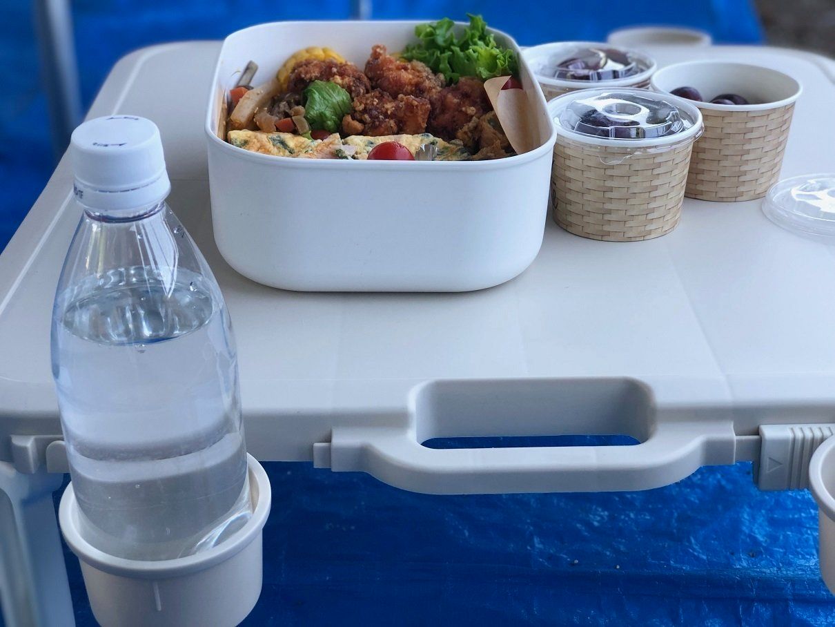 これひとつあればアウトドアはバッチリ！ニトリのレジャーテーブルが使える！