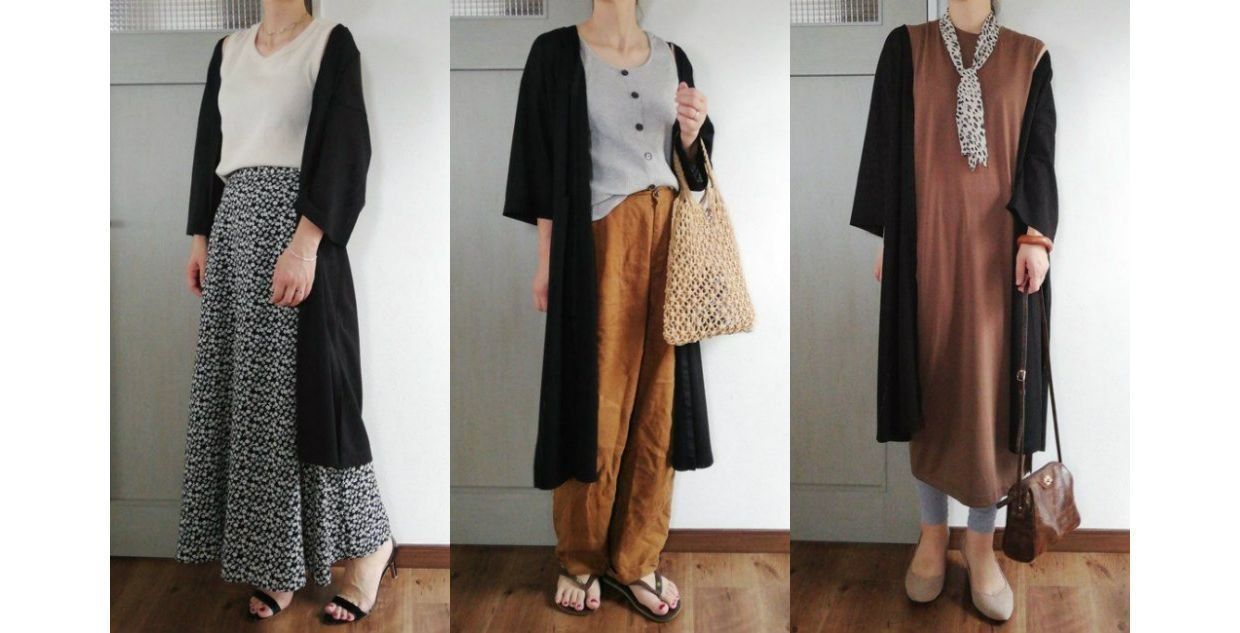 【OK・NGコーデも解説】GUリブガウンが季節先取りコーデにぴったり！