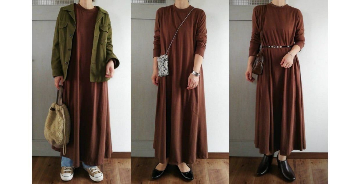 40代はどう着るのが正解？GU人気アイテム「Aラインワンピース」