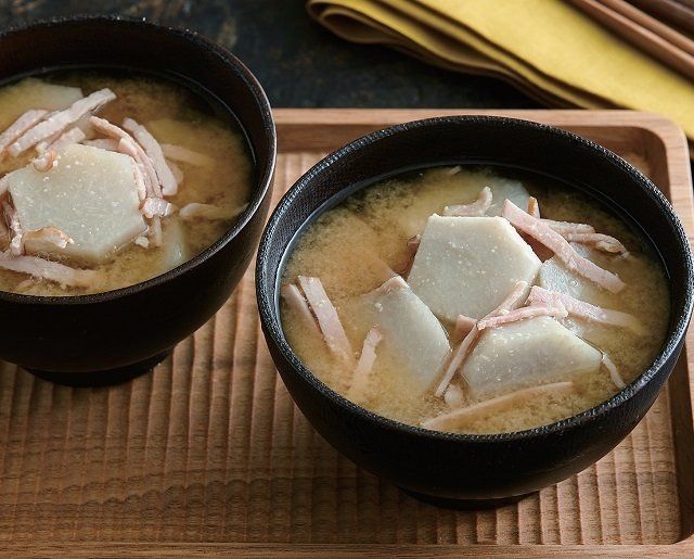 絶品！里芋とハムのみそ汁！冬の野菜たっぷり副菜４選