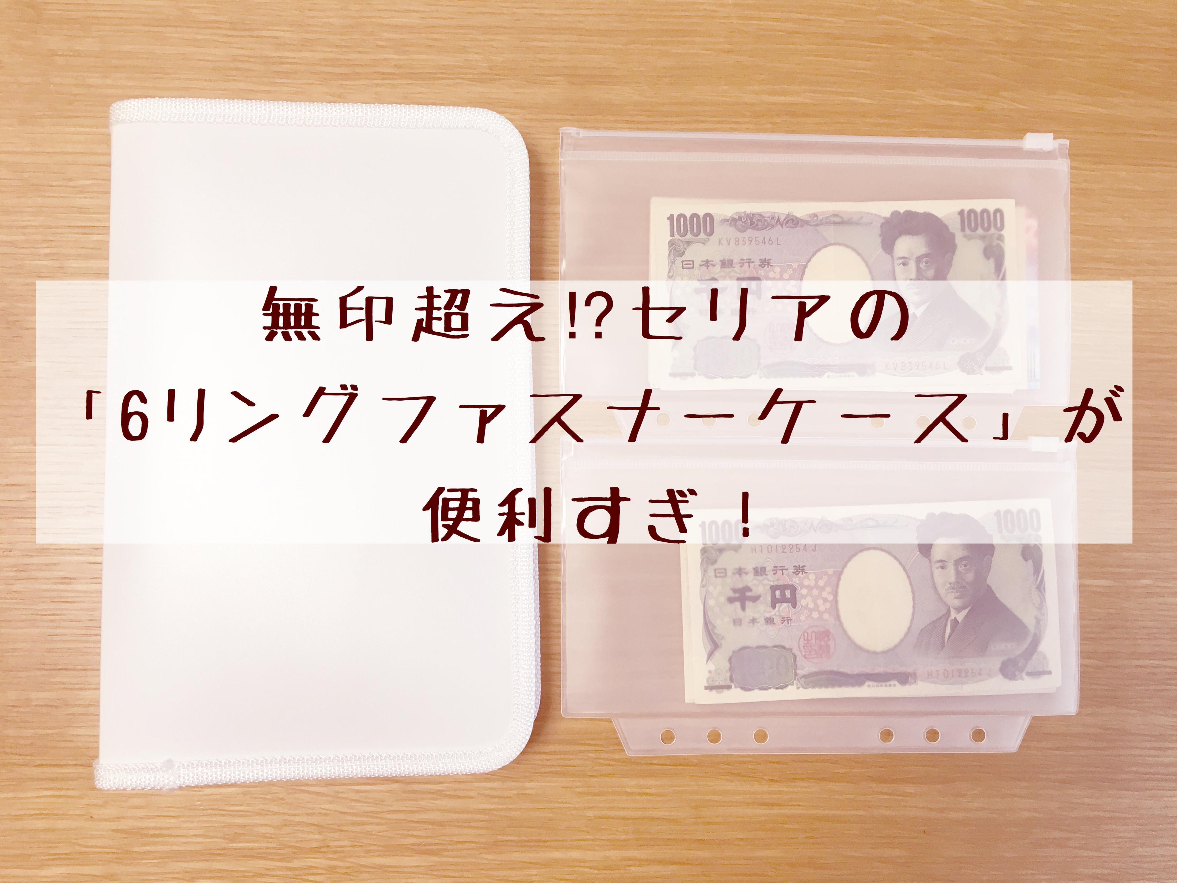 無印超え⁉︎セリアの「6リングファスナーケース」が便利すぎ！