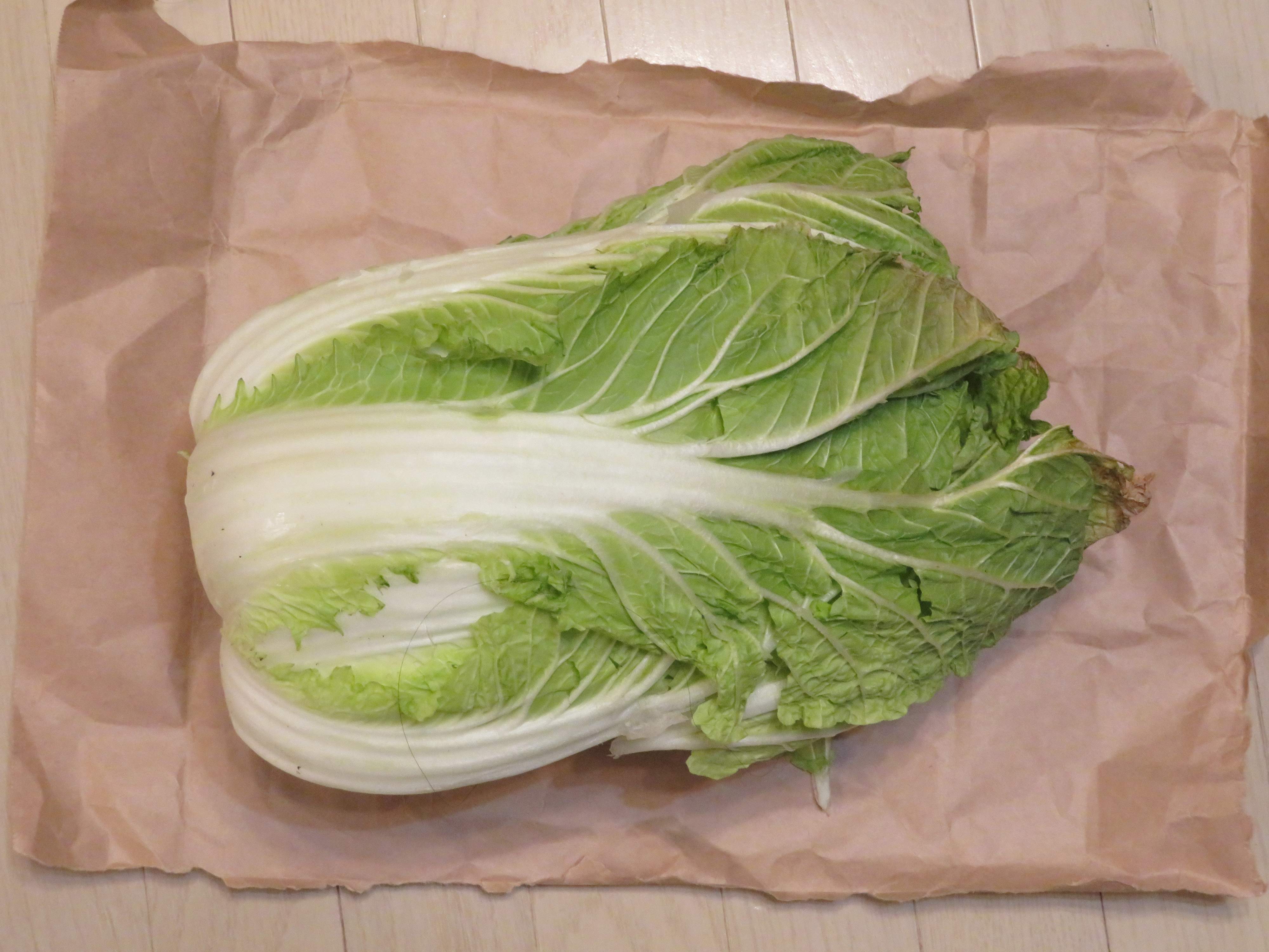 何日かかる？白菜1玉3キロ使い切りチャレンジ（その1）