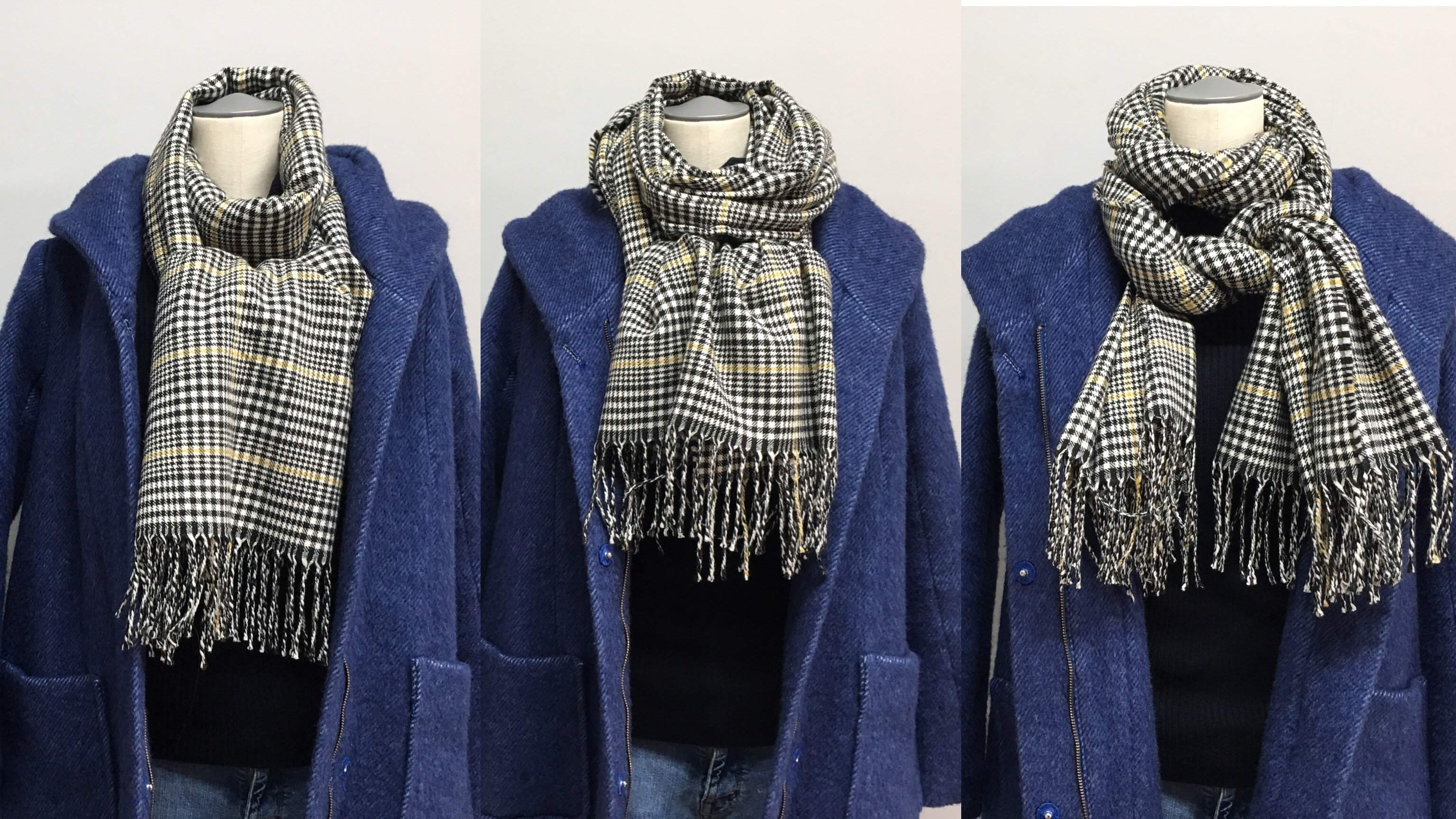 結ぶ前の折り方だけで印象が変化！ストールアレンジ3パターン