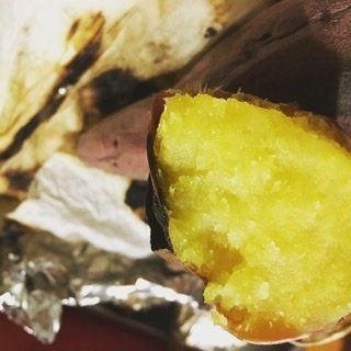 いもジェンヌで焼き芋。