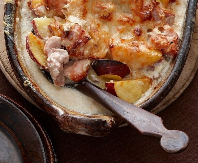 絶品！鶏肉とさつまいものあつあつクリーミーグラタン