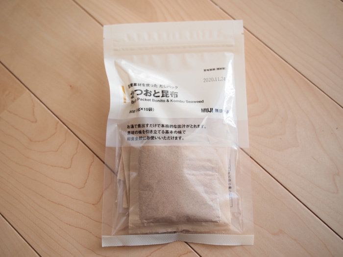 無印良品からだしパックが出た！お好み4種類から選んで！