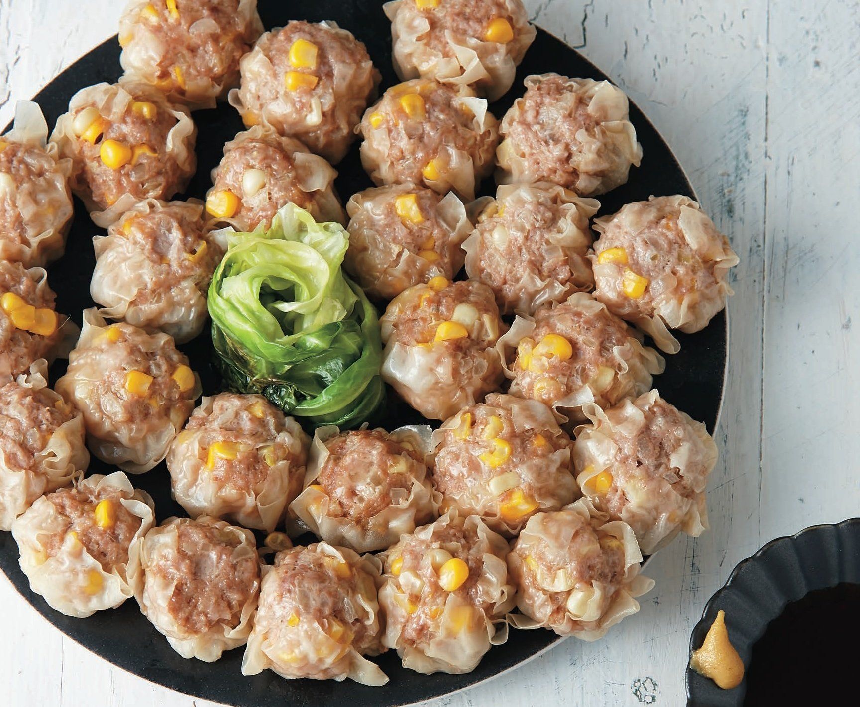 とうもろこしをアクセントに！とうもろこしのレンジシュウマイ