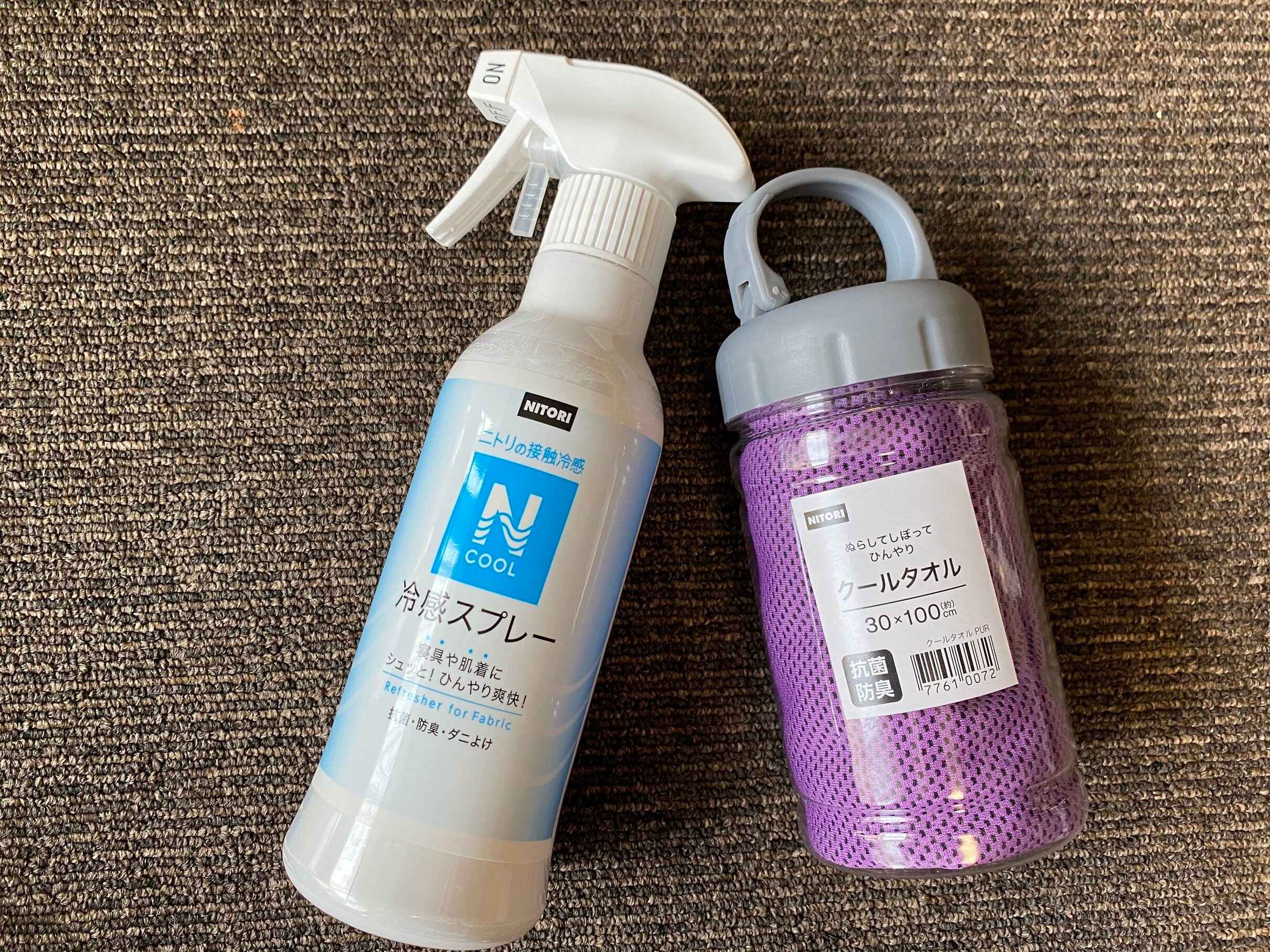 持ち運びもOK！ニトリの「クールタオル」と「冷感スプレー」で夏を快適に