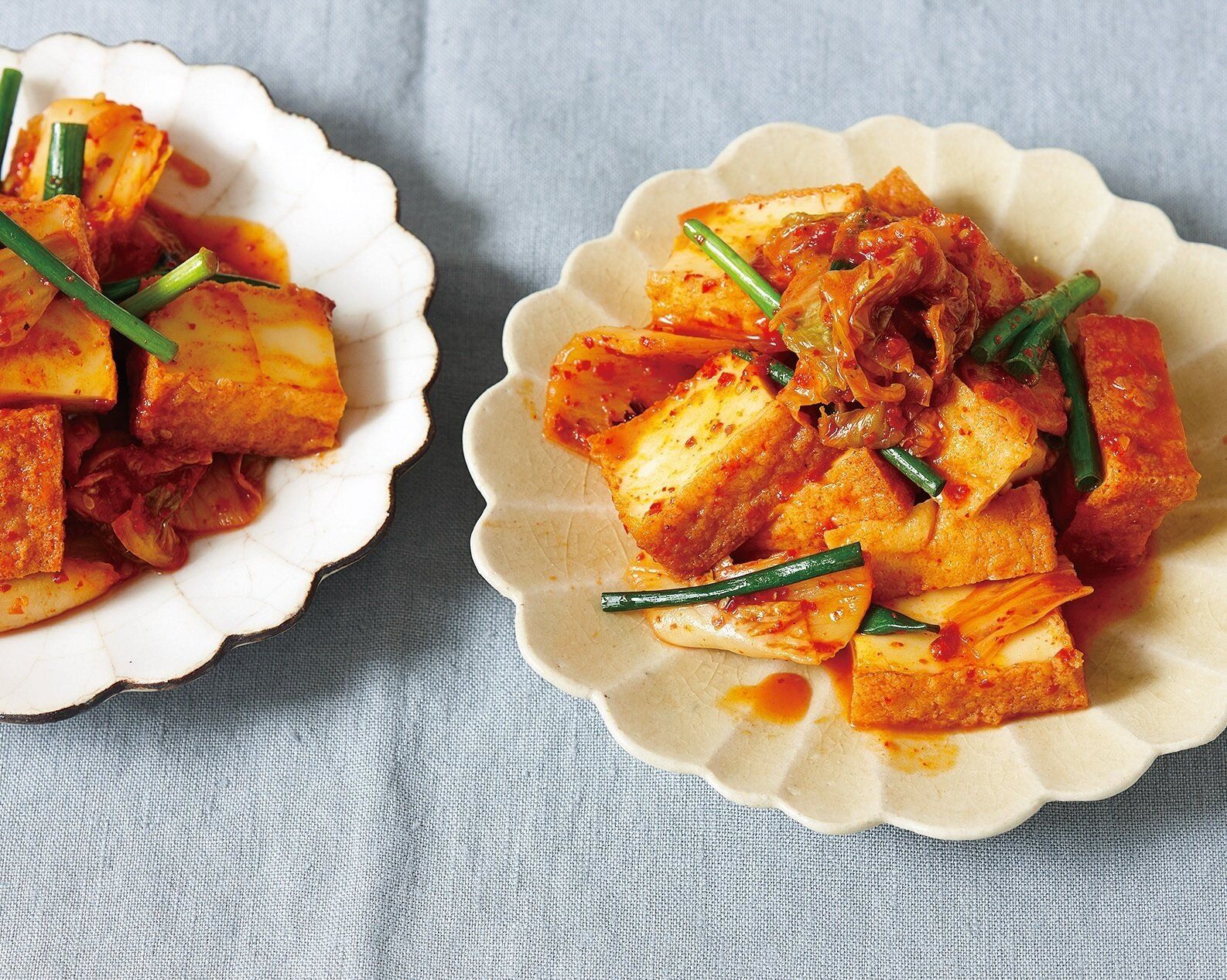 たんぱく源＆発酵食品を合わせた頼れる一品！厚揚げのキムチ煮