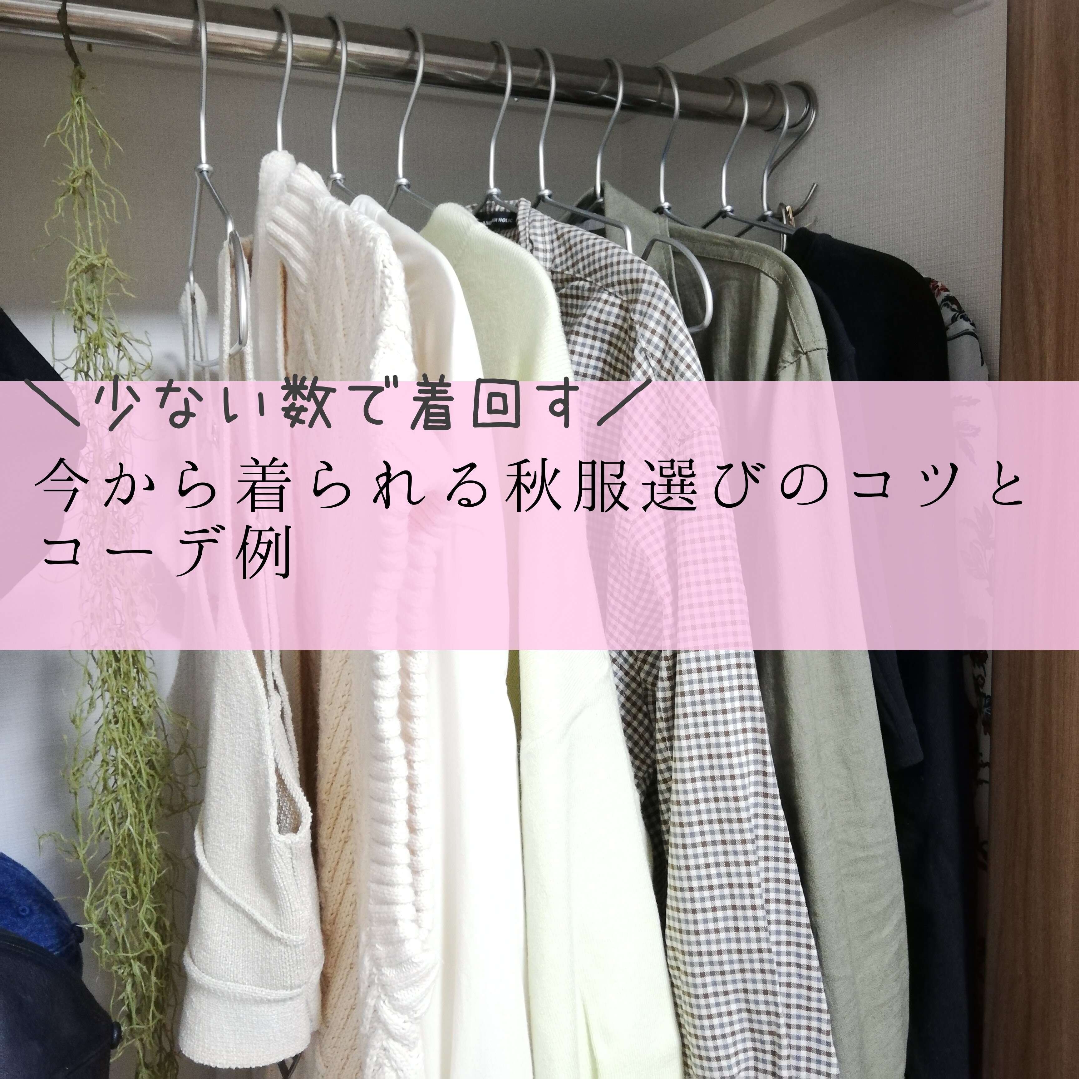 【少ない数で着回す】今から着られる秋服選びのコツとコーデ例