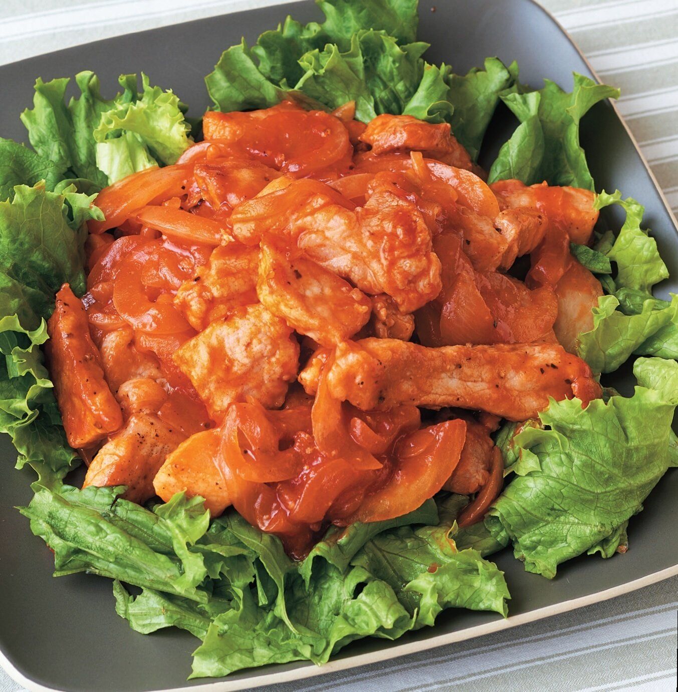 豚肉を焼いたら味つけはケチャップ一発！ポークチャップ