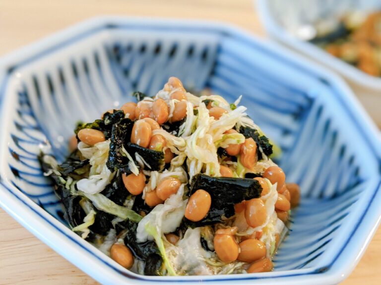 簡単・ヘルシー・食べ応え大！納豆キャベツのふわシャキサラダ