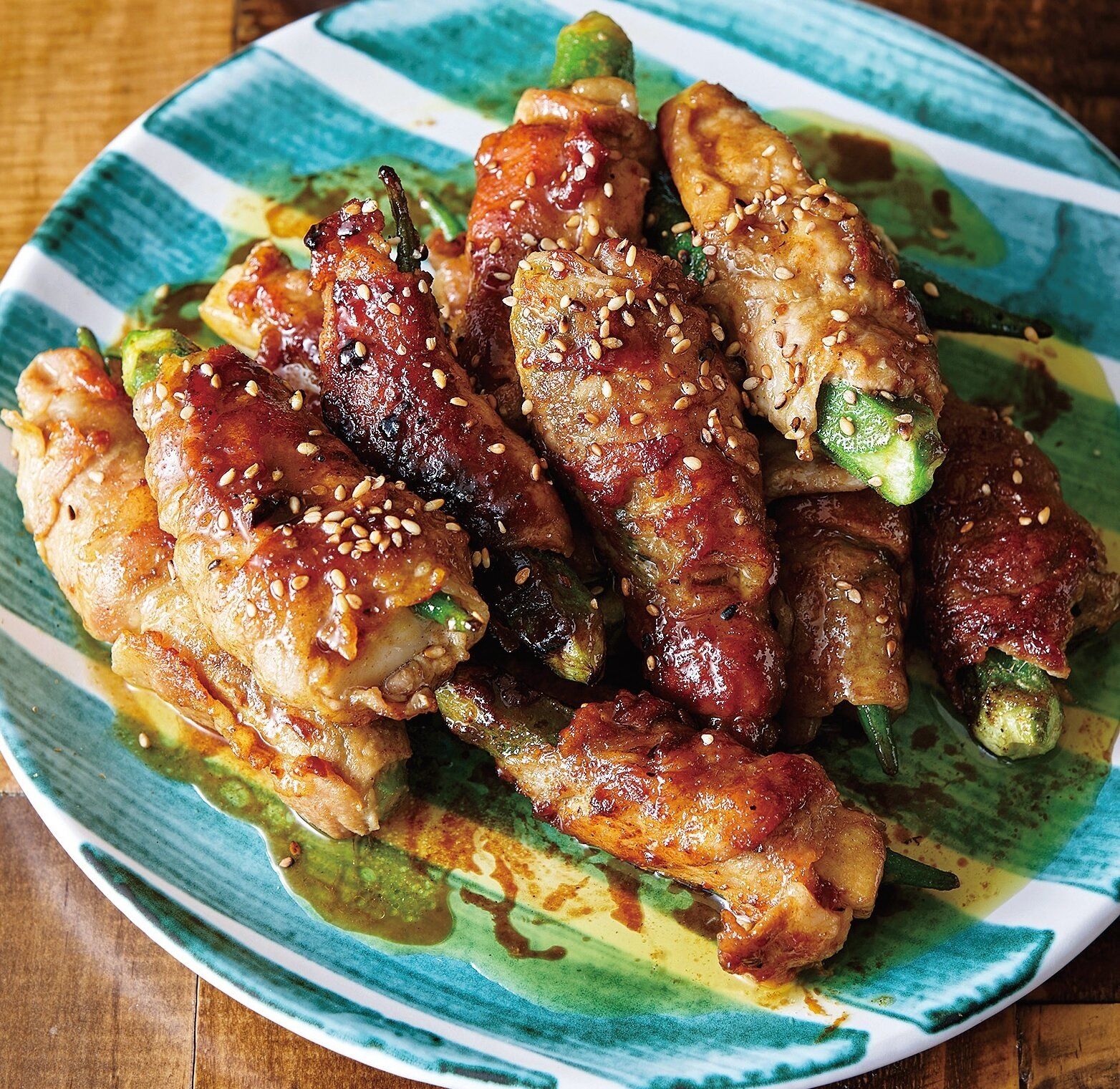 べんとうにもリピ確実！「エリンギとオクラの豚巻きカレーしょうゆ味」レシピ