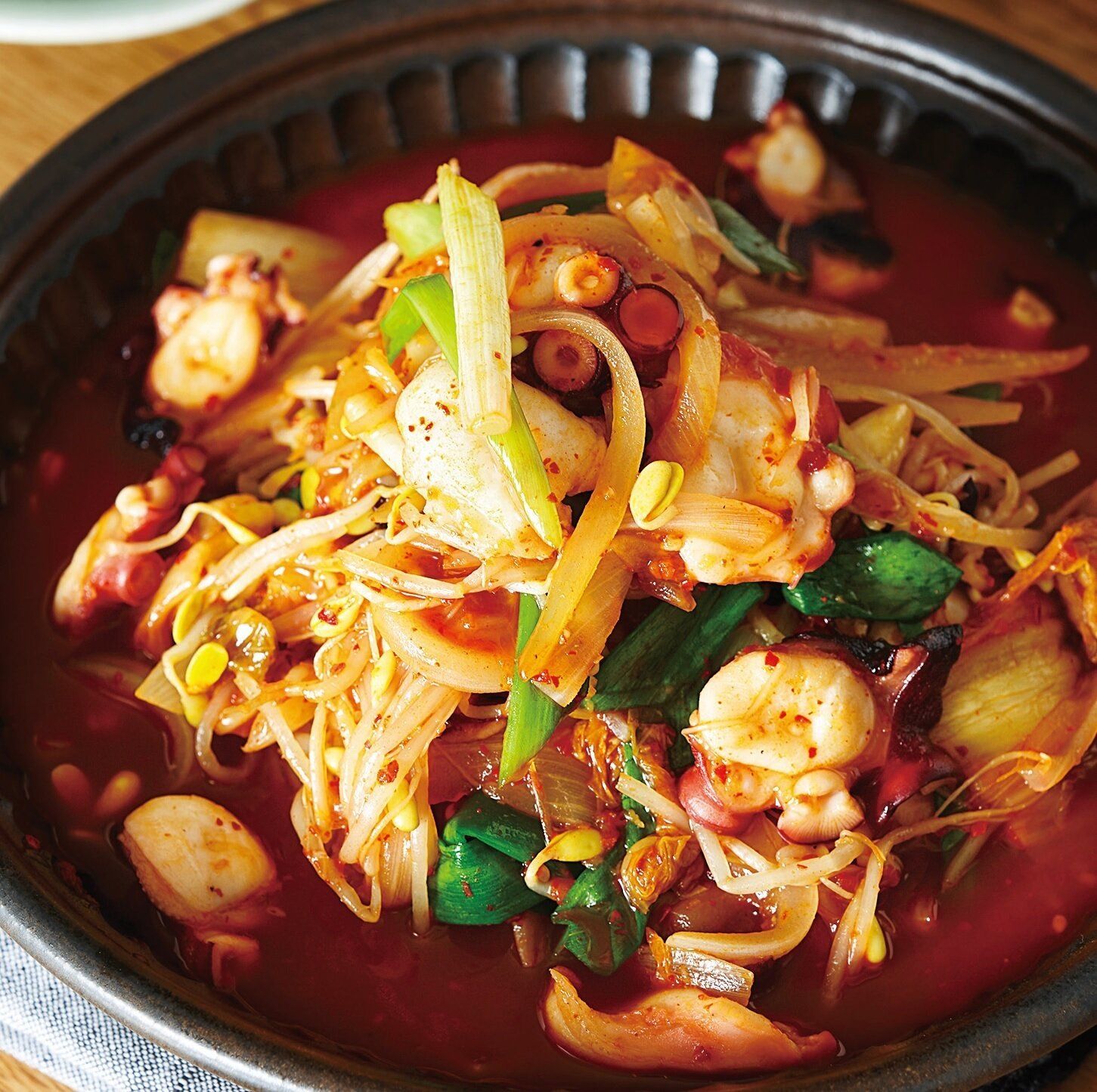 食感がくせに＆ご飯が進む！たことキムチのナッチポックム風炒め