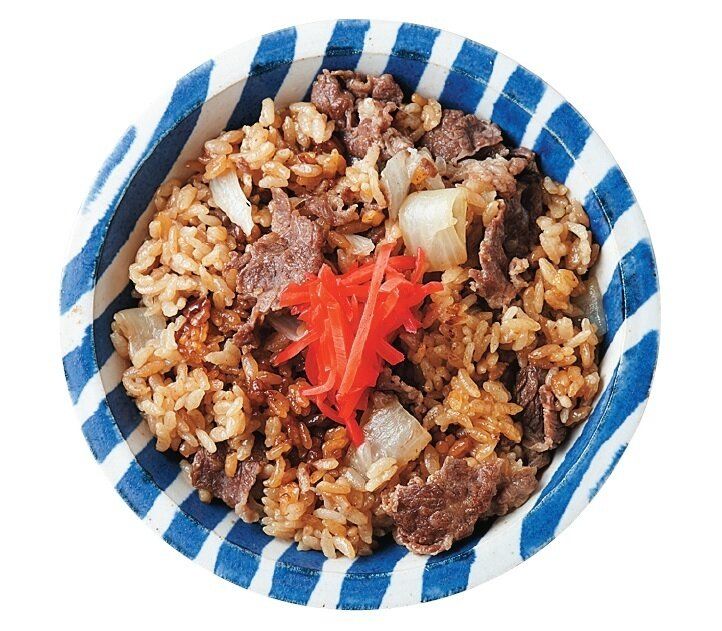 素材2つで大満足！牛丼風炊き込みご飯