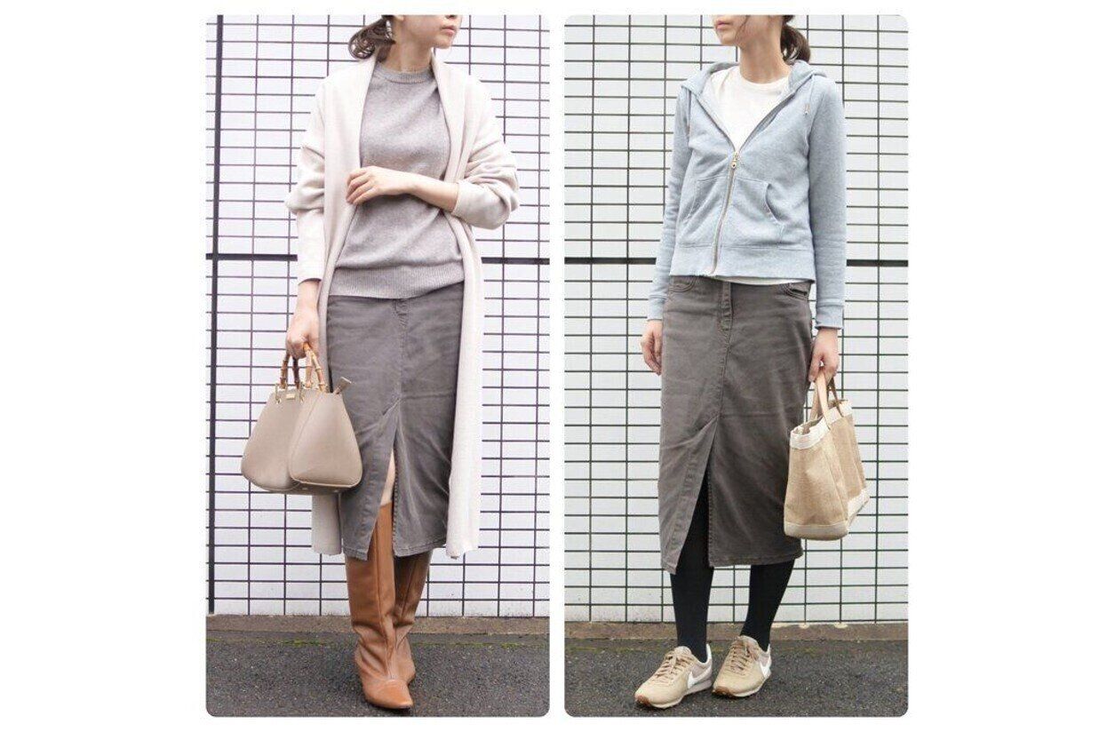 「スカート」×「カジュアルコーデ」はイタい！40代はスカートをどう着る？オバ見えしないOK・NGコーデを解説！