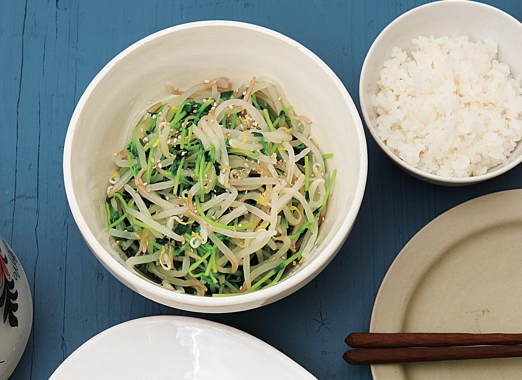 さっとゆでてシャキッと簡単♪もやしと豆苗の甘酢あえ