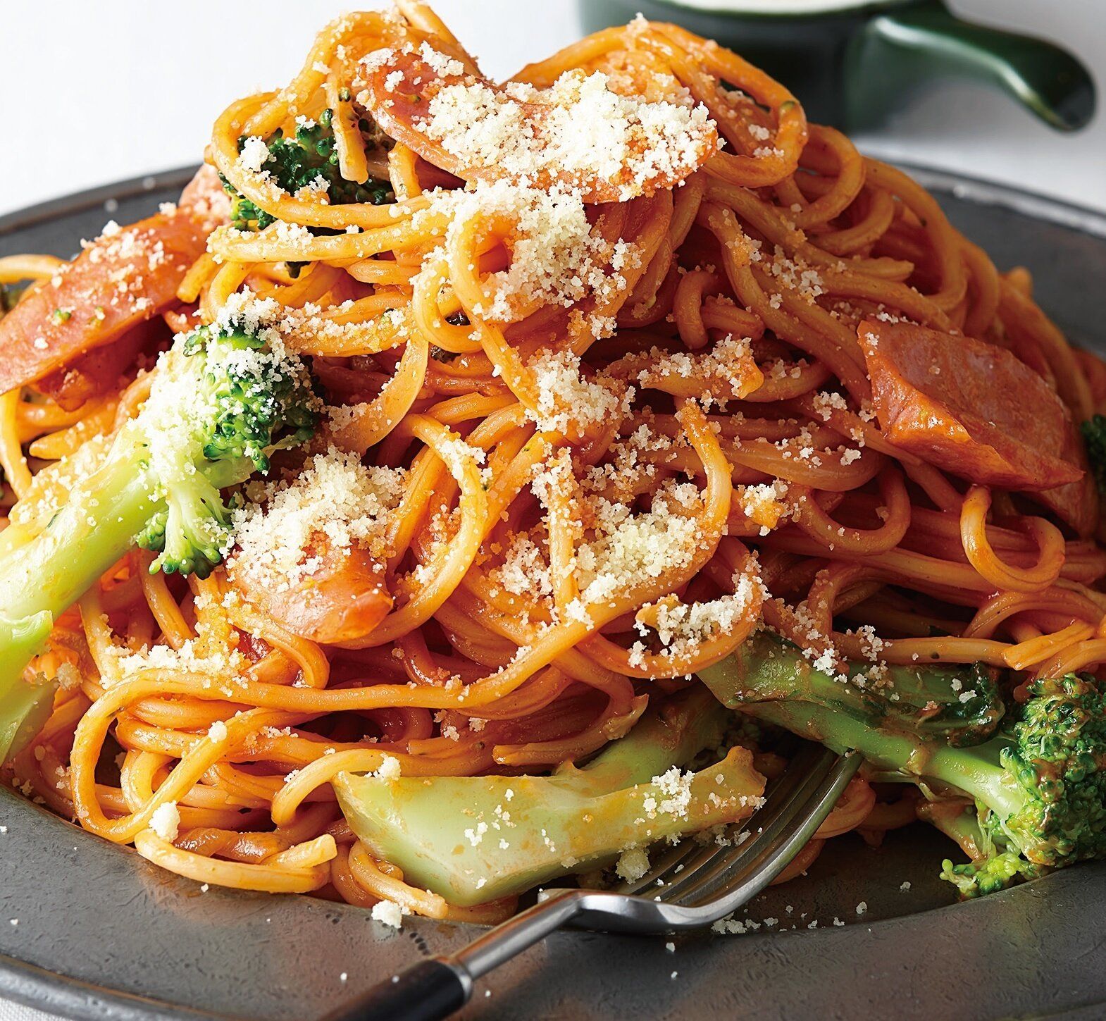 こくのあるケチャップ味で激ウマ！ブロッコリー入りナポリタン