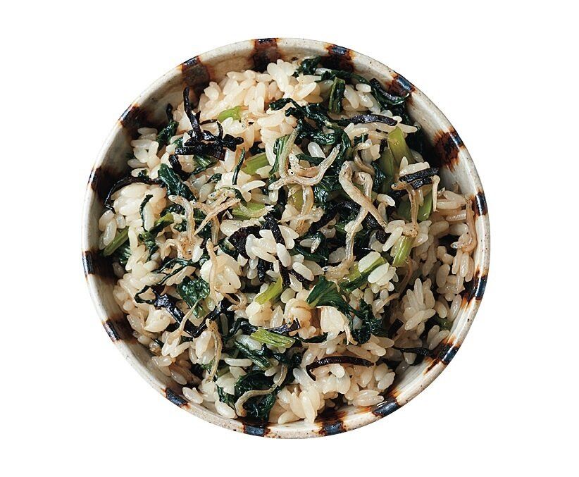 小松菜とじゃこの混ぜご飯