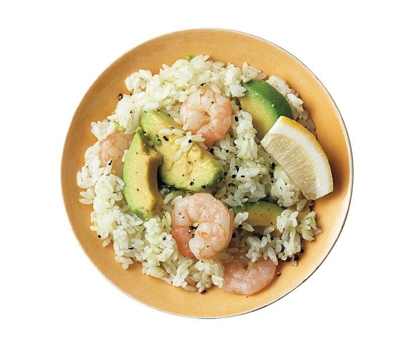 えびとアボカドのレモンピラフ