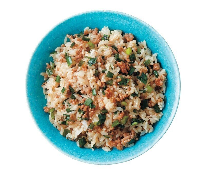 素材2つで大満足！中国風豚そぼろご飯