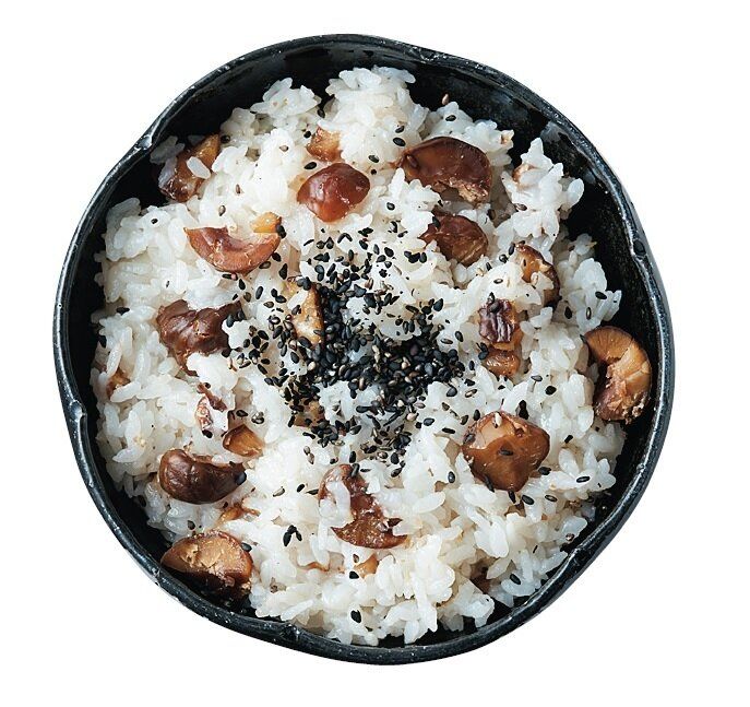 素材2つで大満足！簡単栗おこわ