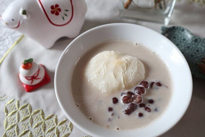 余ったお餅で「ほっこり豆乳ぜんざい」5分で作れる簡単レシピ