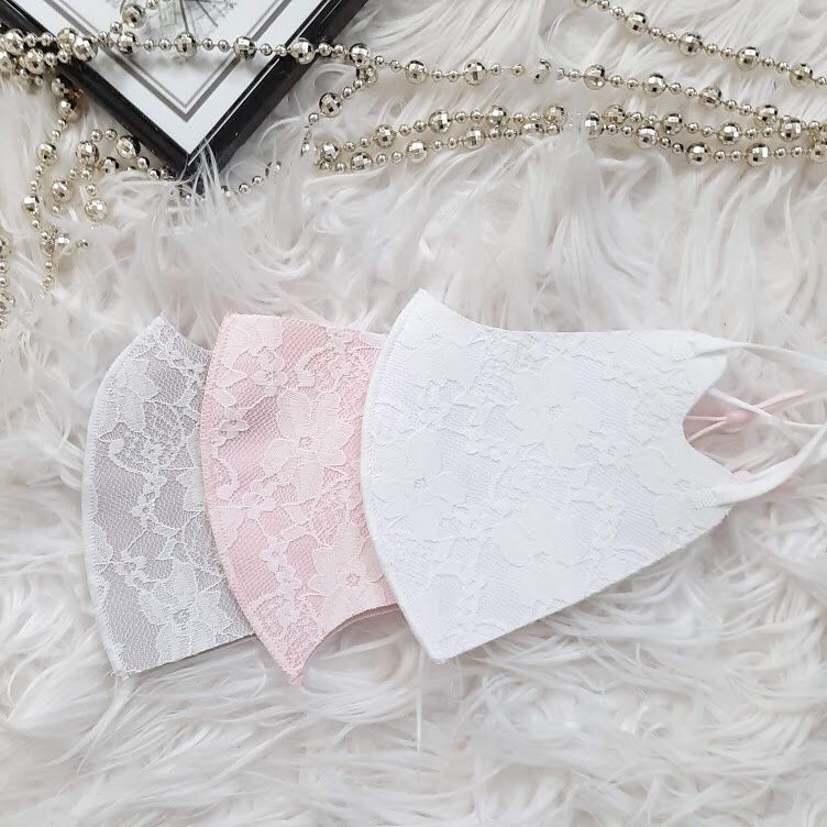 １００均に見えない！花柄レースが激カワ！洗えるマスク