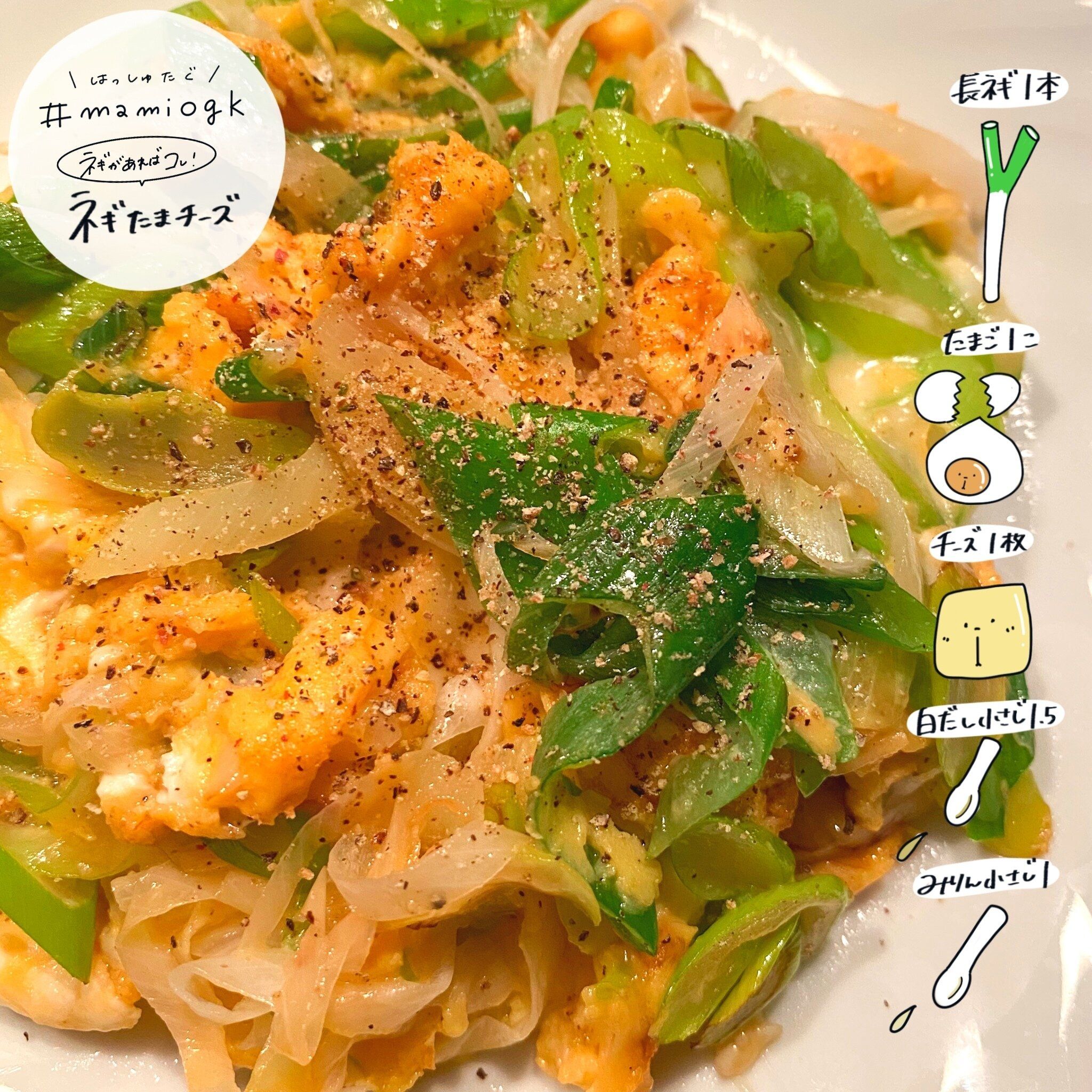 【ネギ大量消費】ネギの甘さが爆発！ネギたまチーズ