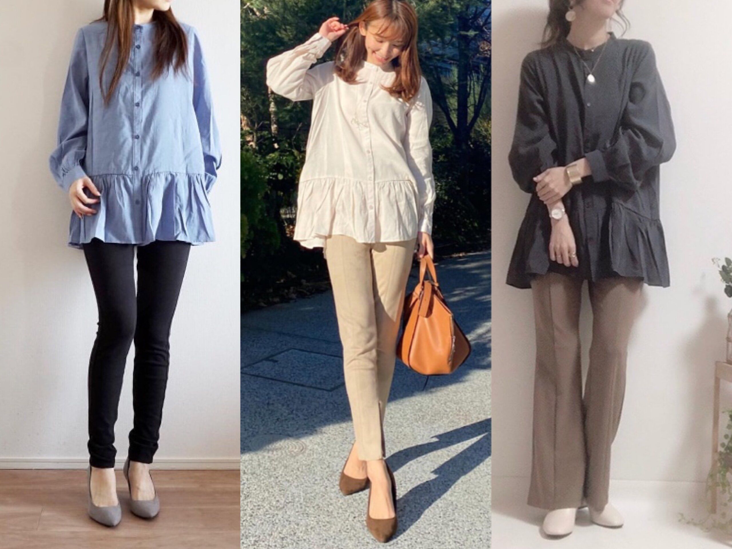 【GU】着まわし力が抜群すぎる！春コーデ注目のギャザーフレアロングシャツおすすめコーデ5選