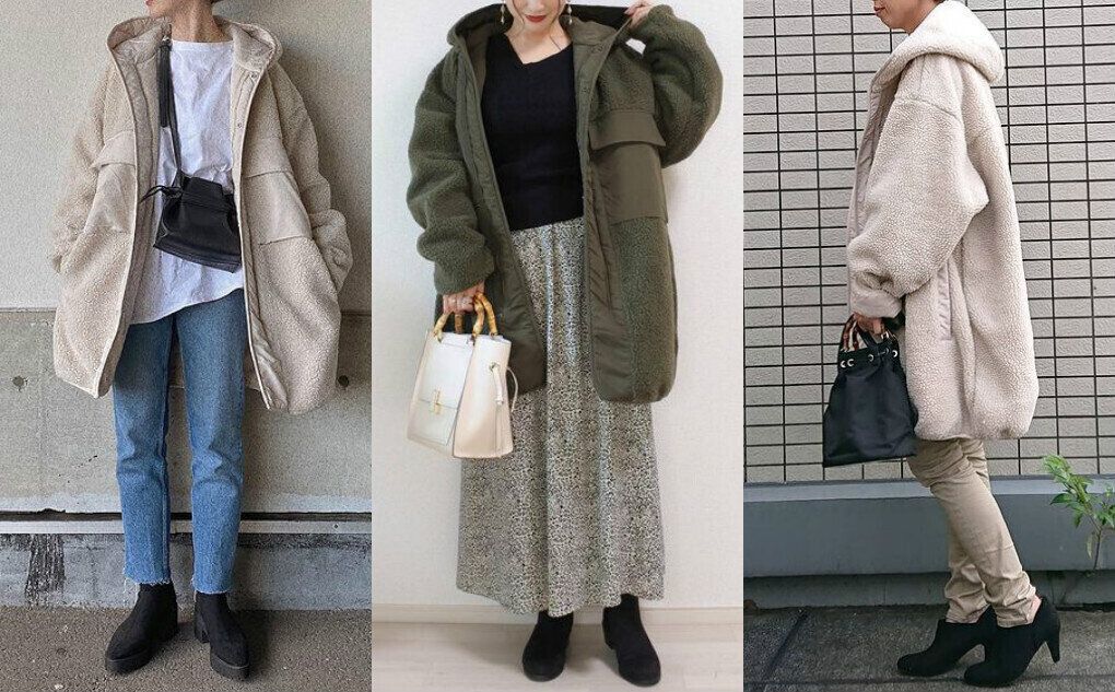 着ぶくれしない！夫婦兼用もOKな【GUメンズ】ボアアウターのおしゃれ冬コーデ5選