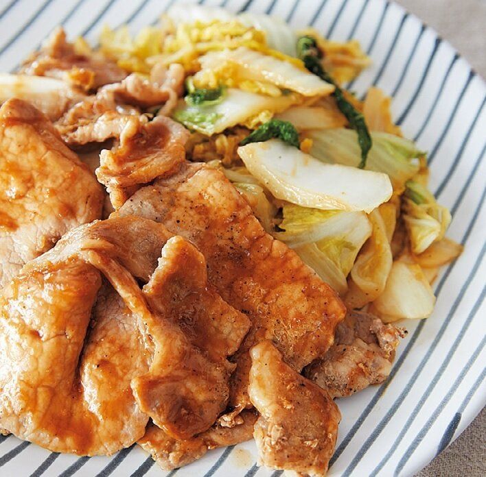 みんなの好きなご飯の進む味！豚肉と白菜のしょうが焼き
