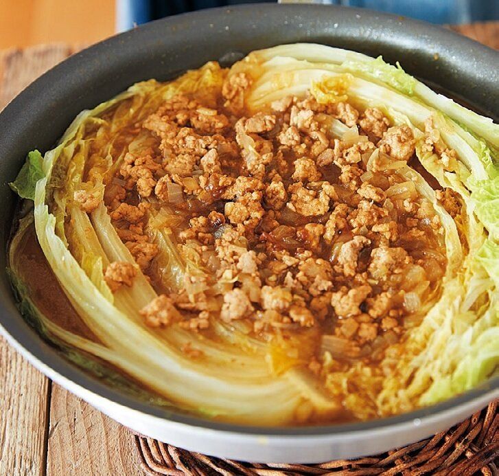 ドデカ白菜をスープごと平らげたい！ひき肉と白菜のカレー煮