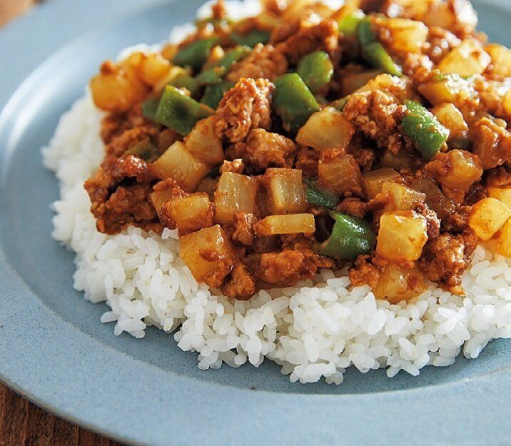 お手軽ゴロゴロカレー♪大根キーマカレー
