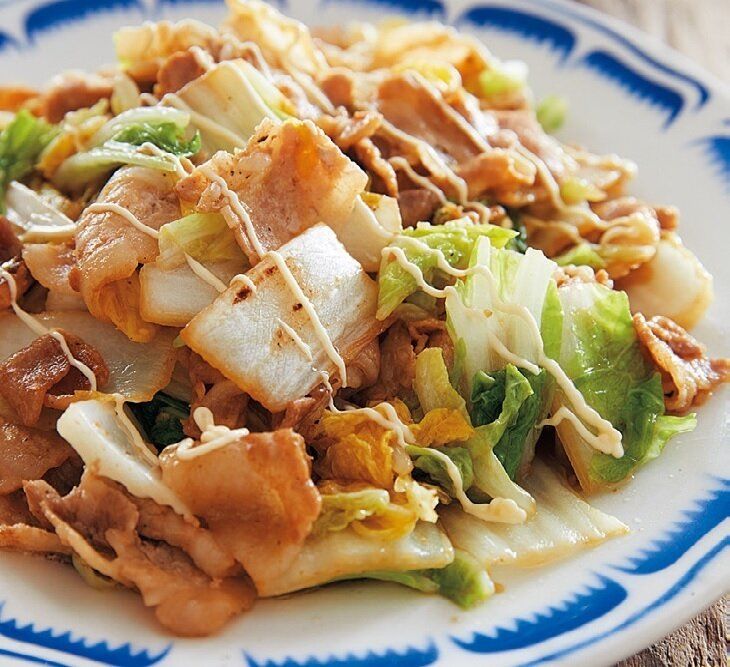 豚バラ白菜のしょうゆマヨ炒めのレシピ・作り方