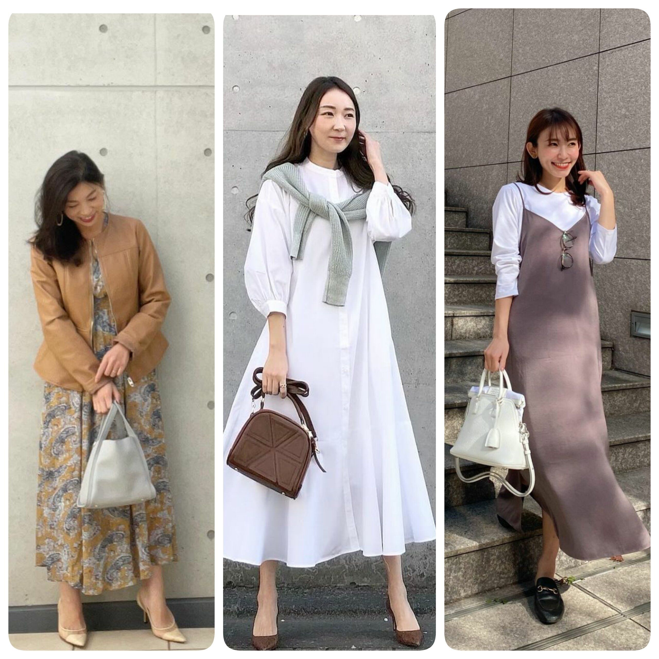 1点投入でコーデ完成！40代が美人見えする春ワンピース