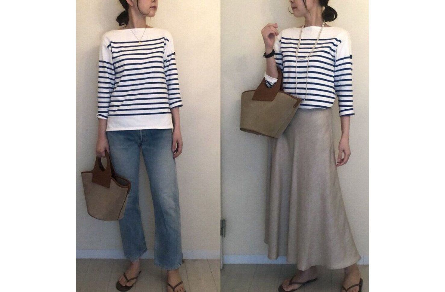 一歩間違えるとおば見え！アラフォーの鬼門「ボーダー」のNGコーデ＆OKコーデ