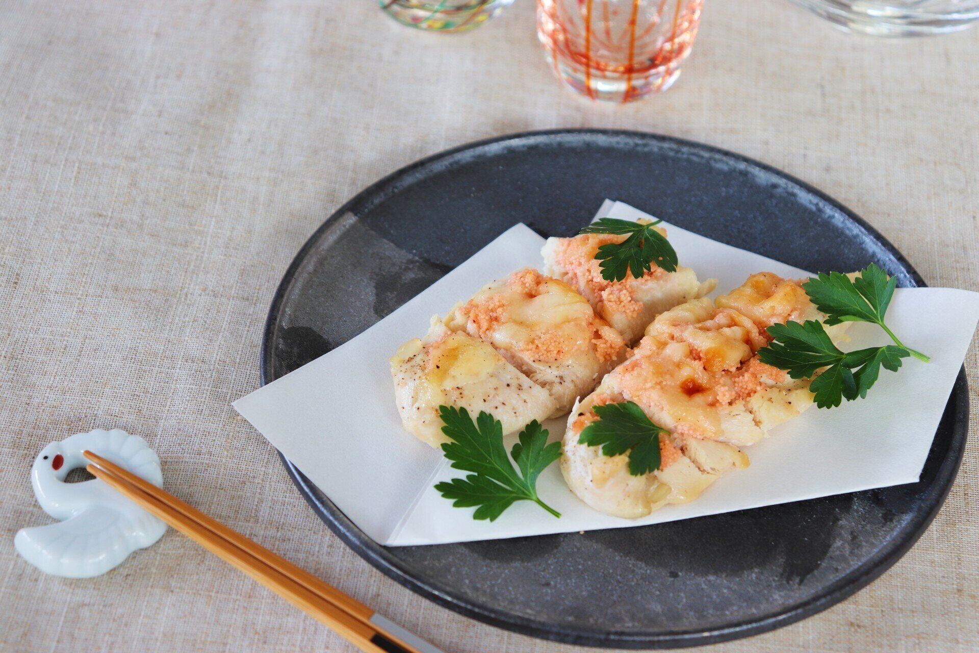 【オーブントースターで15分！】ささみの明太チーズ焼き