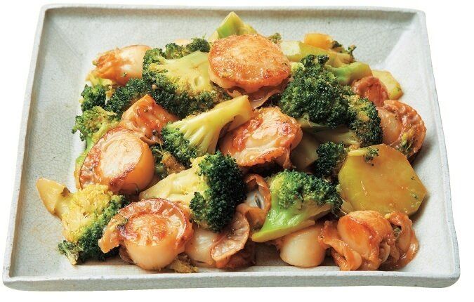 ボイル帆立てなら魚料理も手軽～！帆立てとブロッコリーの炒めもの