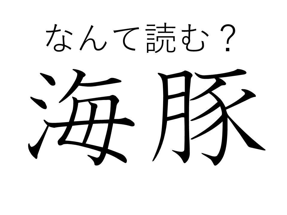 【知っていると自慢できる!?】難読漢字クイズ「海豚」はなんて読む？